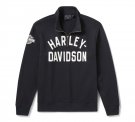Men's H-D Essential 1/4 Zip Pullover Fleece - Harley Black