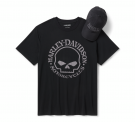 Men's Willie G skull Hat & Tee Set